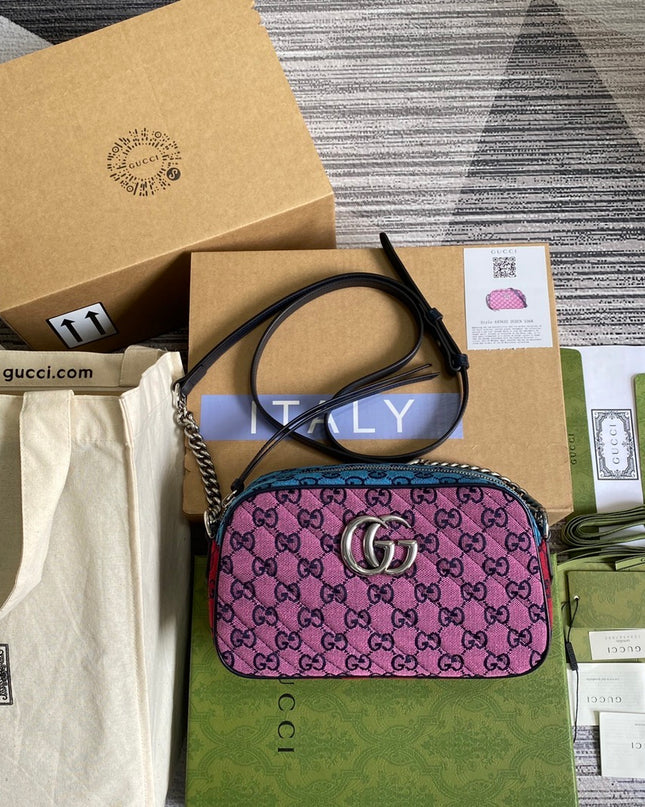 Gucci Marmont Small Shoulder Bag 447632 – Multicolor GG Canvas