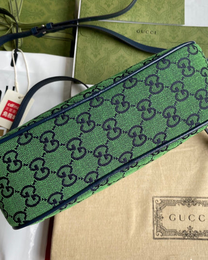 Gucci Marmont Multicolor Small Shoulder Bag 447632 - Green