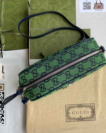 Gucci Marmont Multicolor Small Shoulder Bag 447632 - Green