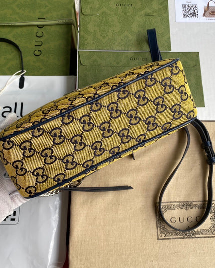 Gucci Marmont Multicolor Small Shoulder Bag 447632 – Beige GG Canvas