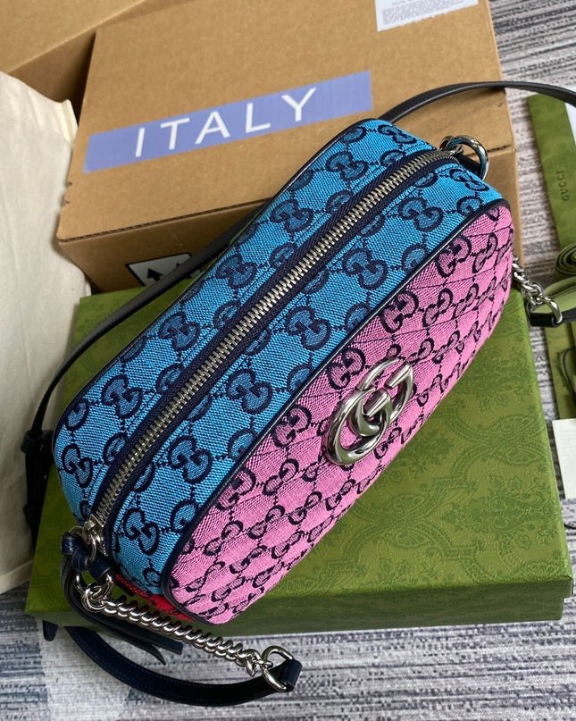 Gucci Marmont Small Shoulder Bag 447632 – Multicolor GG Canvas