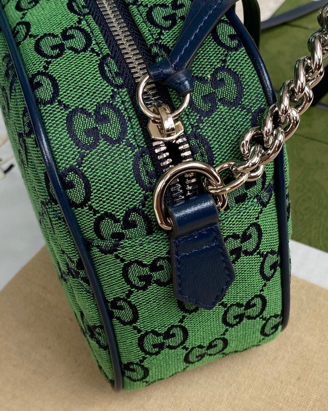 Gucci Marmont Multicolor Small Shoulder Bag 447632 - Green