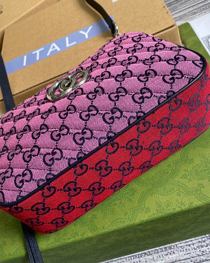 Gucci Marmont Small Shoulder Bag 447632 – Multicolor GG Canvas