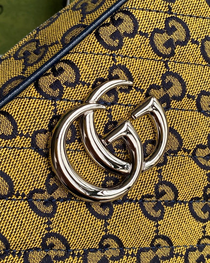 Gucci Marmont Multicolor Small Shoulder Bag 447632 – Beige GG Canvas