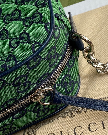 Gucci Marmont Multicolor Small Shoulder Bag 447632 - Green