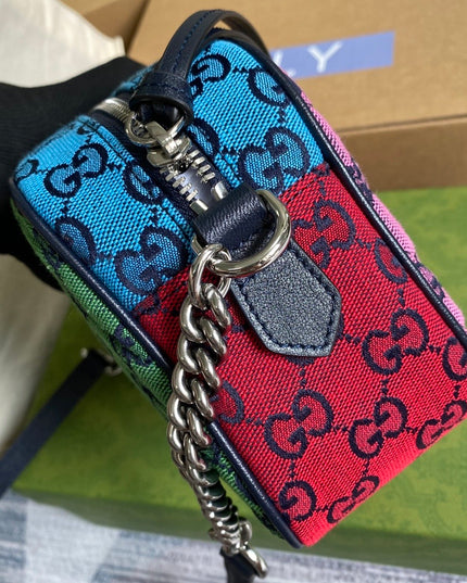 Gucci Marmont Small Shoulder Bag 447632 – Multicolor GG Canvas