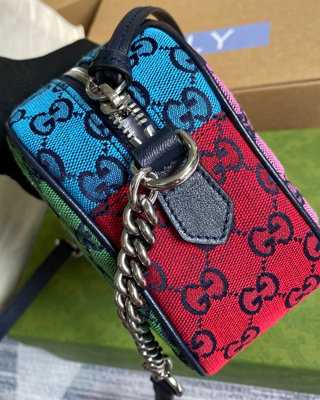 Gucci Marmont Small Shoulder Bag 447632 – Multicolor GG Canvas