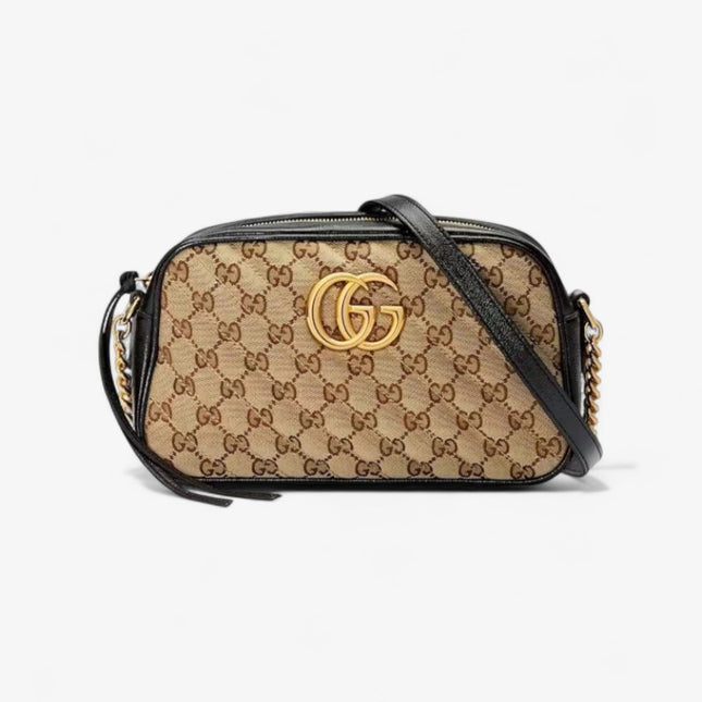 Gucci Marmont Multicolor Small Shoulder Bag 447632 – Beige GG Canvas