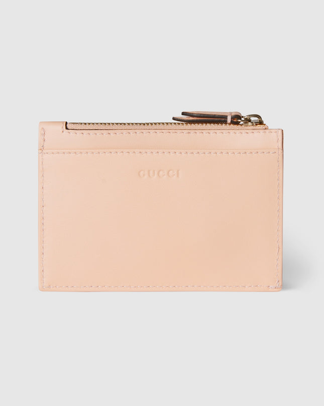 Gucci Marmont Pale Pink Matelassé Leather Key Case