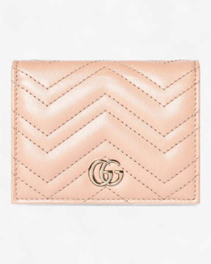 Gucci Marmont Pale Pink Matelassé Leather Wallet