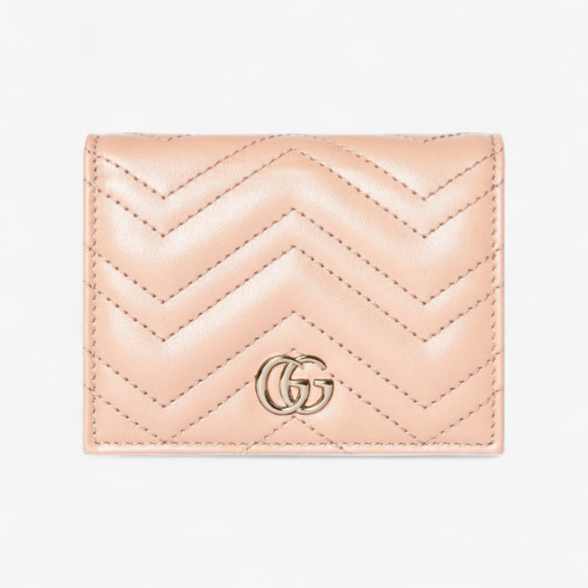 Gucci Marmont Pale Pink Matelassé Leather Wallet