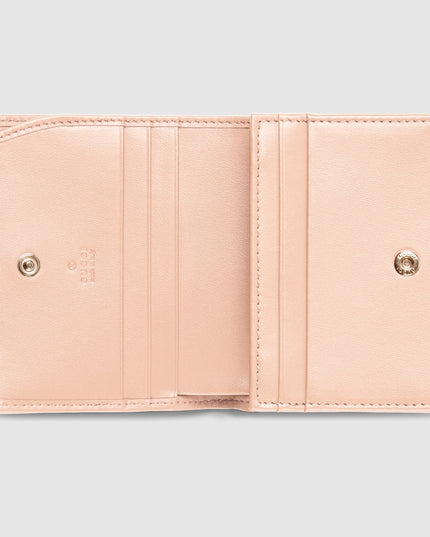 Gucci Marmont Pale Pink Matelassé Leather Wallet