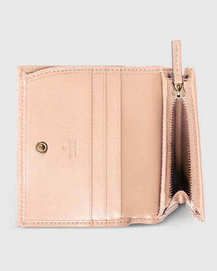 Gucci Marmont Pale Pink Matelassé Leather Wallet