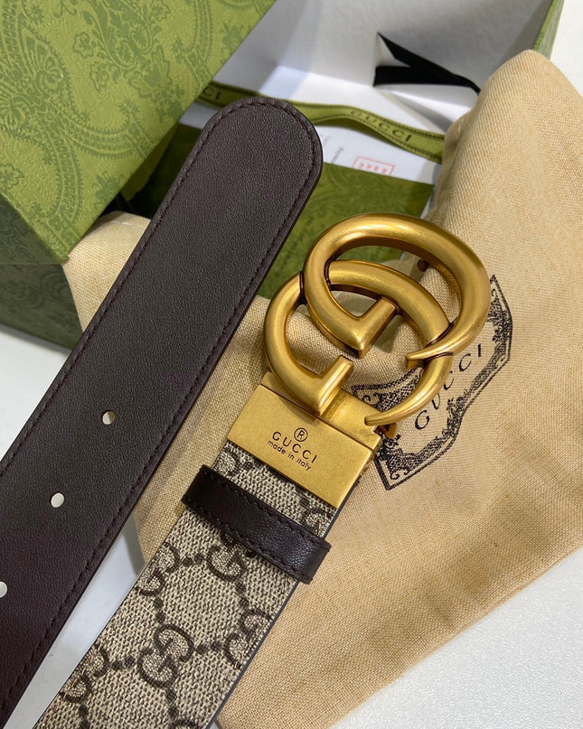 Gucci Marmont Reversible Belt 659416 – Brown Leather