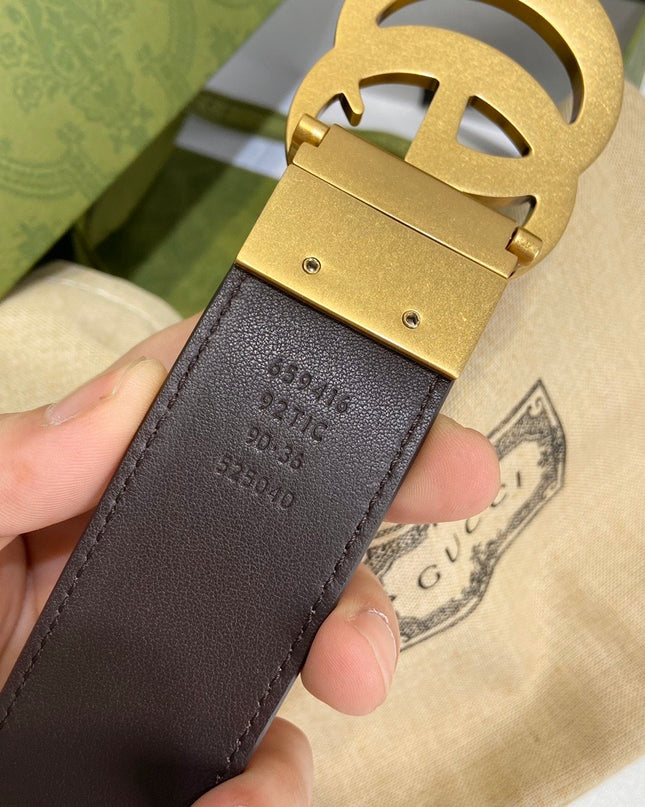Gucci Marmont Reversible Belt 659416 – Brown Leather