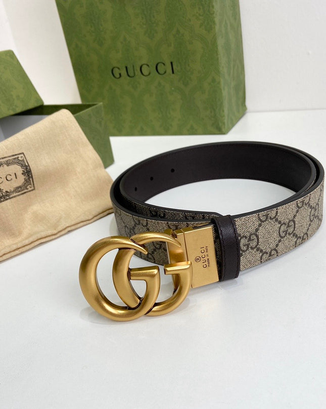 Gucci Marmont Reversible Belt 659416 – Brown Leather