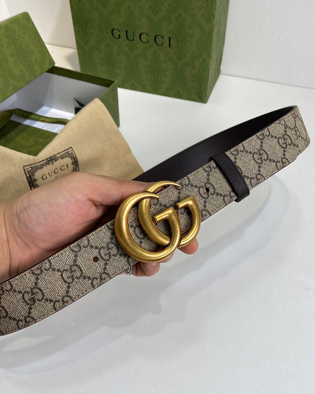 Gucci Marmont Reversible Belt 659416 – Brown Leather