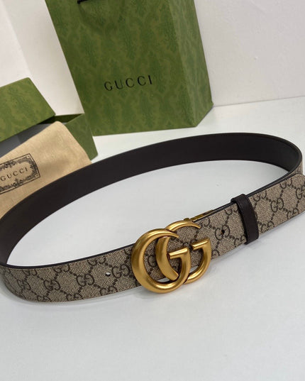 Gucci Marmont Reversible Belt 659416 – Brown Leather