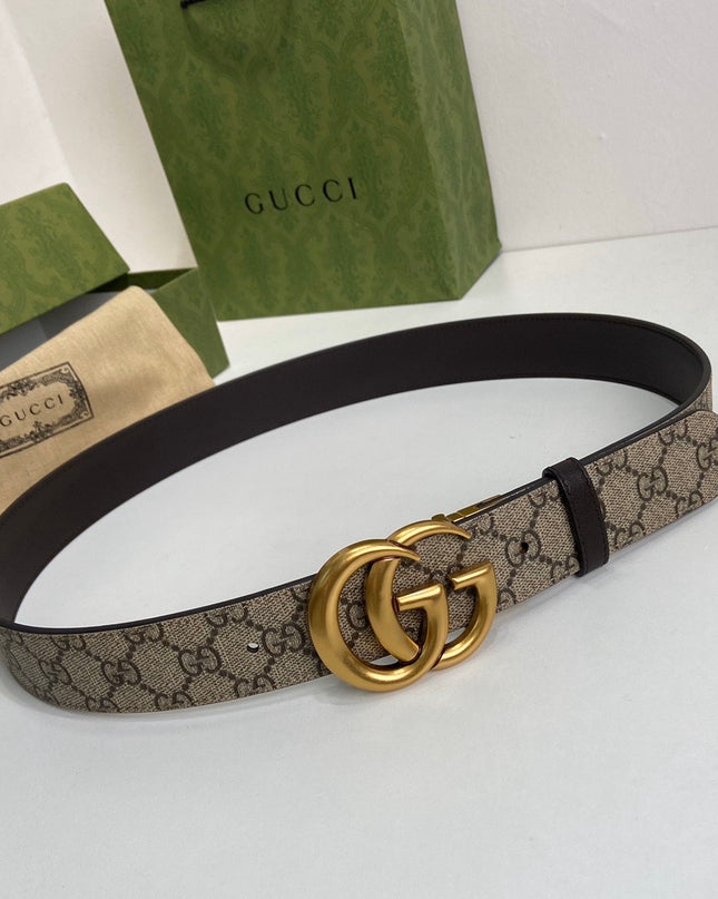 Gucci Marmont Reversible Belt 659416 – Brown Leather