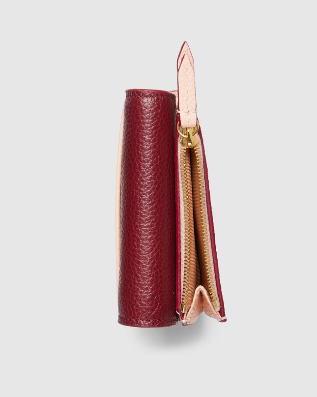 Gucci Marmont Rosso Ancora and Pink Leather Mini Wallet