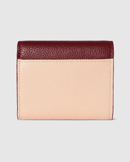 Gucci Marmont Rosso Ancora and Pink Leather Mini Wallet