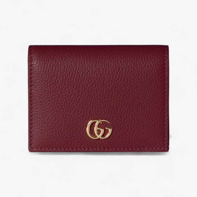Gucci Marmont Rosso Ancora and Pink Leather Small Wallet
