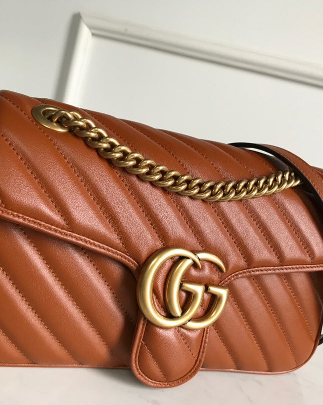 Gucci Marmont Small Matelasse Shoulder Bag 443497