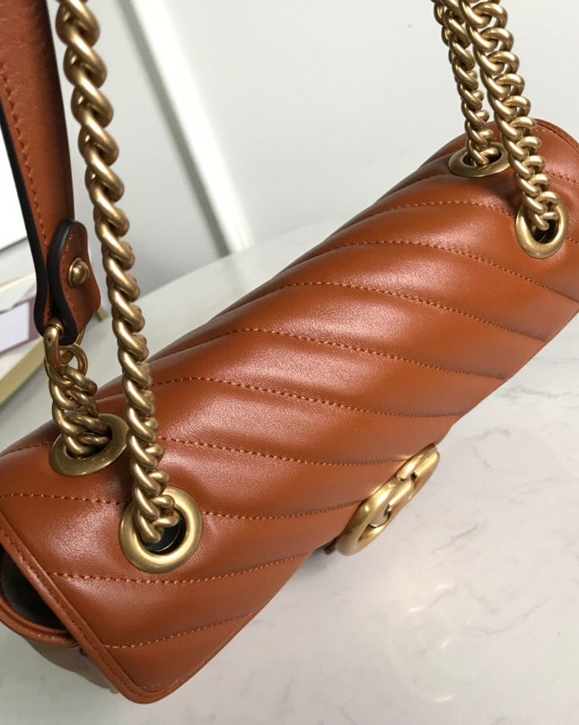 Gucci Marmont Small Matelasse Shoulder Bag 443497