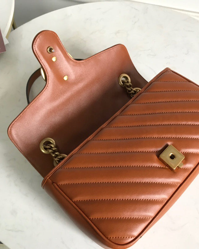 Gucci Marmont Small Matelasse Shoulder Bag 443497
