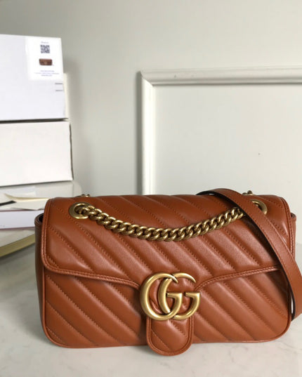 Gucci Marmont Small Matelasse Shoulder Bag 443497