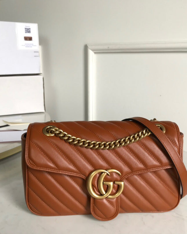 Gucci Marmont Small Matelasse Shoulder Bag 443497