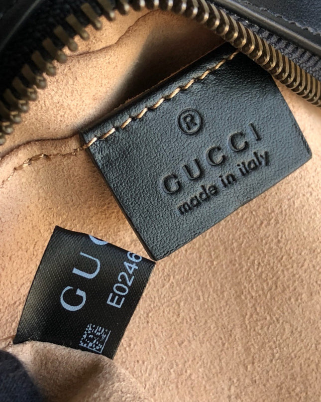 Gucci Marmont Small Matelassé Shoulder Bag 447632 Black