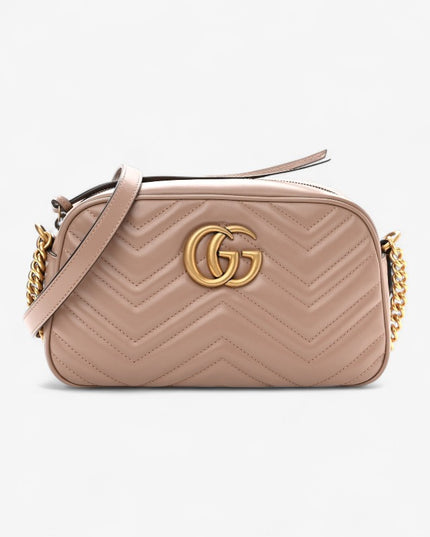 Gucci Marmont Small Matelassé Shoulder Bag 447632 Dusty Pink