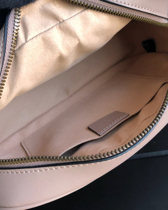 Gucci Marmont Small Matelassé Shoulder Bag 447632 Dusty Pink