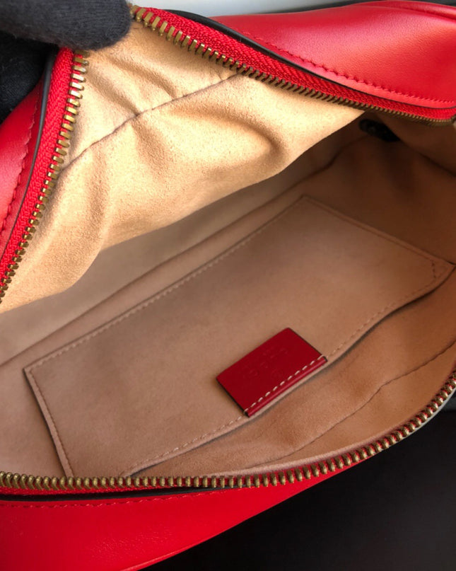 Gucci Marmont Small Matelassé Shoulder Bag 447632 Red