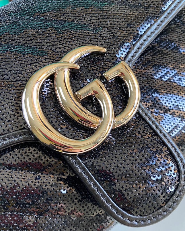 Gucci Marmont Small Seqiin Shoulder Bag 443497