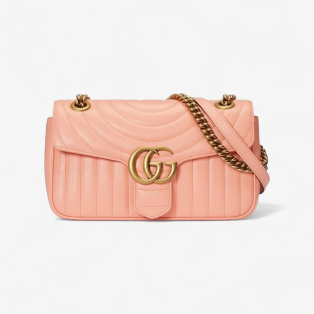 Gucci GG Marmont Small Shoulder Bag – Light Pink Leather