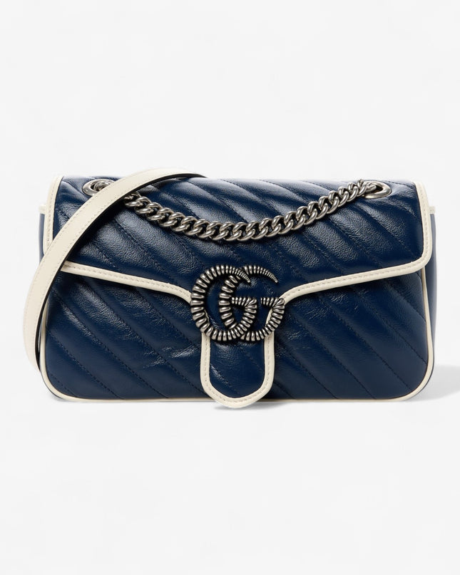 Gucci Marmont Small Shoulder Bag 443497 Blue