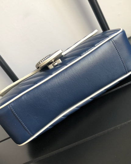 Gucci Marmont Small Shoulder Bag 443497 Blue