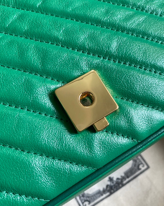 Gucci Marmont Small Shoulder Bag 443497 Green
