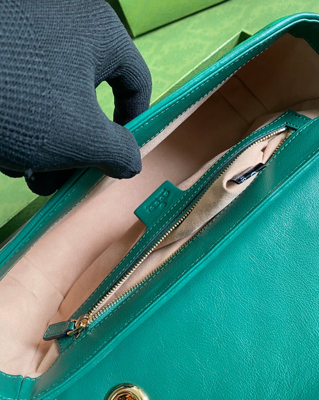 Gucci Marmont Small Shoulder Bag 443497 Green