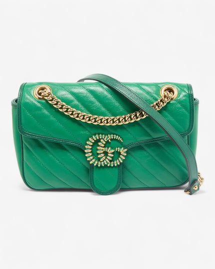 Gucci Marmont Small Shoulder Bag 443497 Green