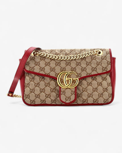 Gucci GG Marmont Small Shoulder Bag – Red Trim