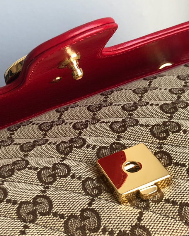 Gucci GG Marmont Small Shoulder Bag – Red Trim