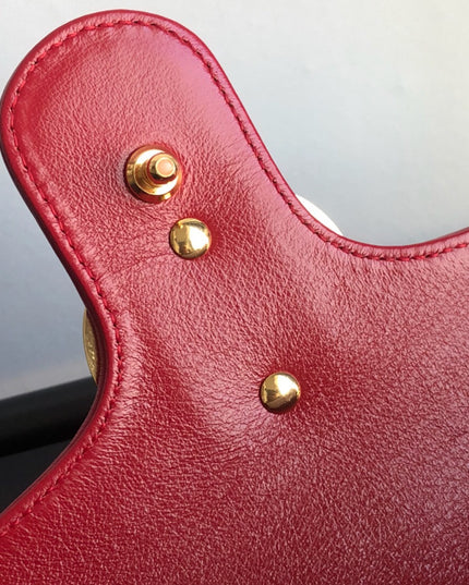 Gucci GG Marmont Small Shoulder Bag – Red Trim