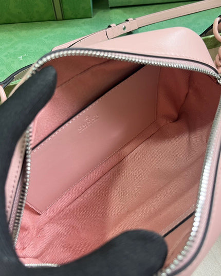 Gucci GG Marmont Camera Bag – Pastel Pink Matelassé Leather