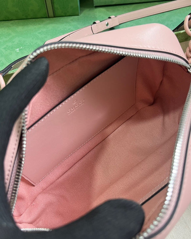Gucci GG Marmont Camera Bag – Pastel Pink Matelassé Leather