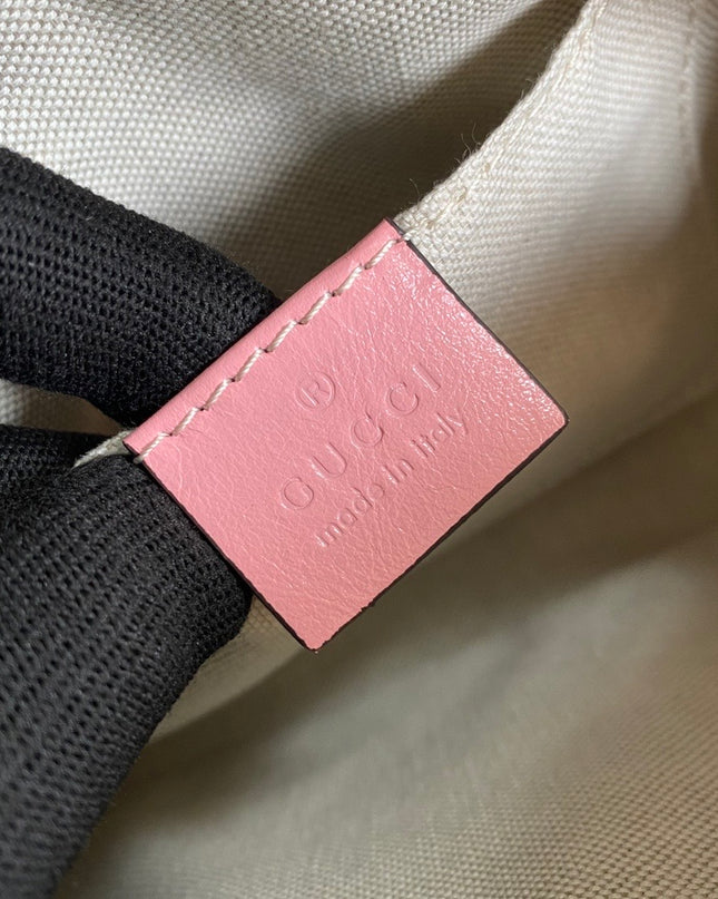 Gucci GG Marmont Mini Shoulder Bag – Red Matelassé with Crystal GG