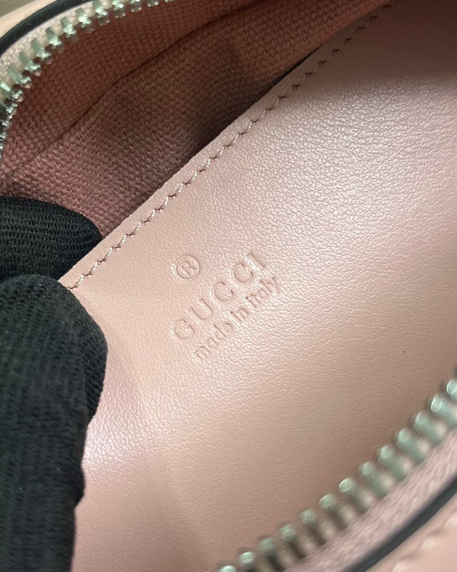Gucci GG Marmont Camera Bag – Pastel Pink Matelassé Leather