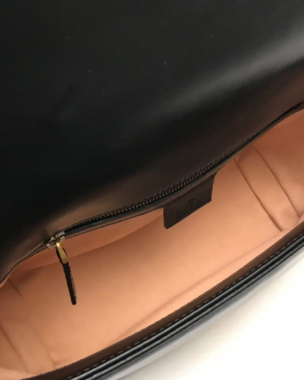 Gucci Marmont Small Top Handle Bag 498110 Black